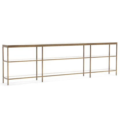 Vienna Low Bookcase Extra Large - Antique Brass - Interior Living