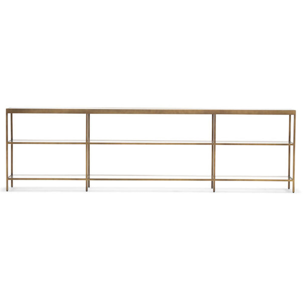 Vienna Low Bookcase Extra Large - Antique Brass - Interior Living